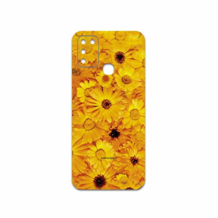 برچسب پوششی ماهوت مدل Yellow-Flower مناسب برای گوشی موبایل اینفینیکس Hot 10 Play MAHOOT Yellow-Flower Cover Sticker for Infinix Hot 10 Play